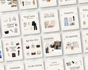 LTK Instagram Canva Templates, Fashion Blogger Gift Guide (Digital Download)