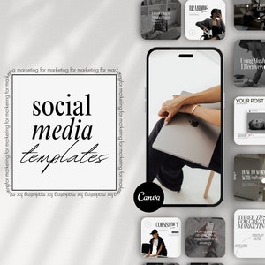 Social Media Instagram Templates Canva Posts, Coaching and Digital Marketing Agency Templates, Social Media Manager Posts, Aesthetic Posts