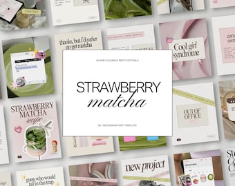 Content Creator Instagram Templates, Trending Pink and Green Canva Bundle for UGC Influencers and Social Media Managers iOS Core Pinterest