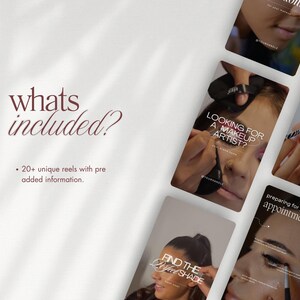 Makeup Artist Instagram Reels, Luxury MUA Video Reels, Makeup Instagram & TikTok, Beauty Salon Social Media Posts Canva image 10