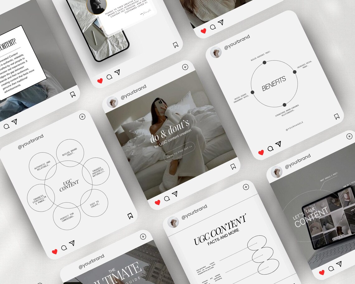 UGC Creator Instagram Templates UGC Content Creator Digital