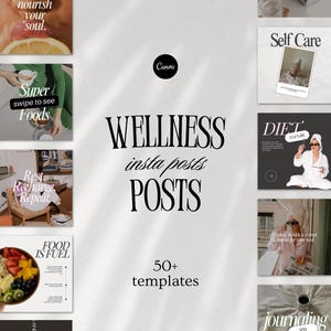 Wellness Instagram Post Template, Health & Wellbeing Coach Aesthetic, Holistic  Luxury Social Media Post, Healthy lifestyle, Canva Posts