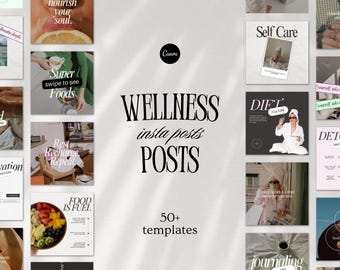 Plantilla de publicación de Instagram sobre bienestar, coach de salud y bienestar, publicación de redes sociales de lujo holístico, estilo de vida saludable, publicaciones de Canva
