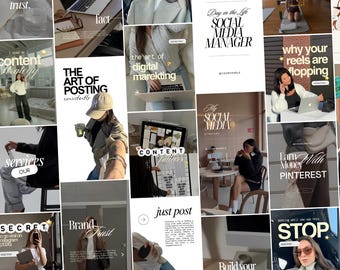 Über 1000 Instagram-Vorlagen für Social-Media-Manager, Business-Coaches, Content-Ersteller, Agenturen, Digital-Marketing-Agenturen, SMM, iOS, Canva, Stories-Erstellung