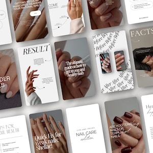 100+ mallar för Instagram-stories för nagelteknik, omslag för nagelkonstnärer, sociala medier för manikyr och skönhet, inlägg om nagelteknik, estetisk Instagram-varumärkesbyggande