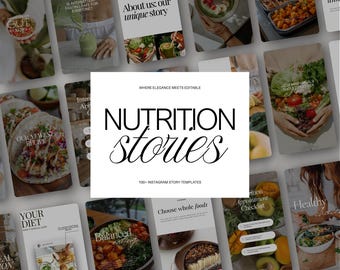 100+ Nutrition Coach Instagram Stories Templates, Health Coach & Nutritionist Social Media Reel Covers, Wellness Coach Post Canva, Holistic