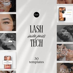 Lash Tech Artist Instagram Post Templates, Lash Tech Branding, Lash Tech Social Media, Lash Quotes, Lash Stylist, Editable Canva Templates