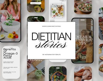 100+ Nutrition Coach Instagram Stories Templates, Health Coach & Nutritionist Social Media Reel Covers, Wellness Coach Post Canva, Holistic