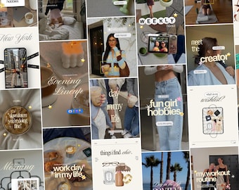 500+ Viral Instagram Template Bundle for Content Creators & Influencers UGC Social Media Trendy Pinterest Whimsy Canva Posts Stories Reels