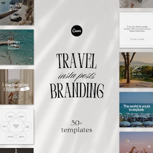 Travel Instagram Post Templates, Travel Blogger Templates, Travel Agent Instagram Post, Vacation Resort Template, Travel Influencer Social