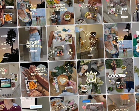 Viral Instagram Templates for Content Creators, Aesthetic Canva Bundle for Personal Branding UGC Influencers iOS Digital Marketing Posts