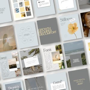 Mindset Coach Instagram Post Templates, Life Coach Social Media Templates, Positive Mindset Quotes, Holistic Coach Posts,Editable Canva Post