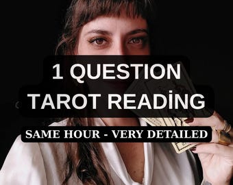 1 Question Tarot Reading for Clarity – Same Hour Reading, Love Tarot Insight, Psychic Medium, Oracle and Career Guidance