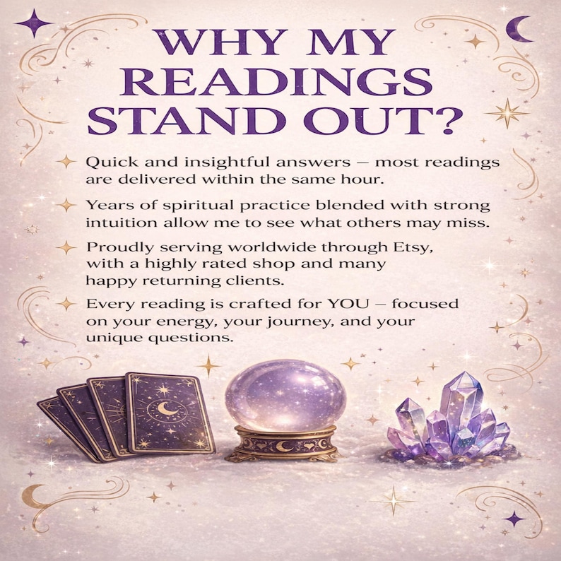 Blind Tarot Reading, Intuitive Psychic Insight, Honest Guidance, Personalized Digital PDF image 2