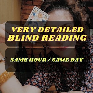 Same Hour Blind Tarot Reading – Detailed Psychic Predictions, Insightful Tarot Guidance, No Questions Needed, Accurate Readings