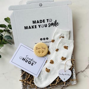 Send a hug. Post a hug. Hug in a box. Send a Bear Hug. Bear hug letterbox gift. Sending hugs. Sympathy letterbox gift. Uk seller Sending Bear Hugs