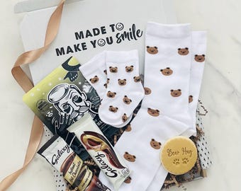 Fathers Day From Bump | Daddy & Me Bear Socks | First Father’s Day Gift | Daddy and Baby Matching Socks