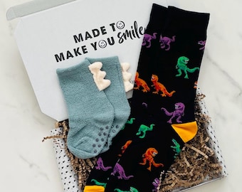 Daddy and Me Socks in a Box. Baby Shower Gift. Daddy and Me Gift. Daddy and Me Socks. Mini Me. Matching Daddy. New Dad Gift. New Dad