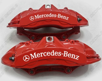 6x Mercedes-Benz Logo Bremssattel Aufkleber Aufkleber Premium Qualität AMG.