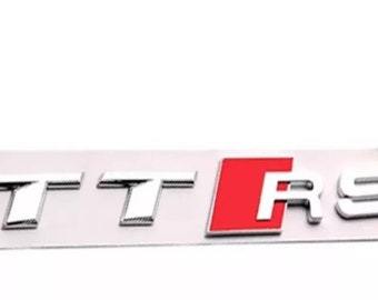 Für Audi TTRS Schriftzug Embleme Aufkleber Logo Flache Emblem S line Auto Car