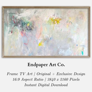 Pastel Graffiti Abstract Frame TV Art (Digital Download)