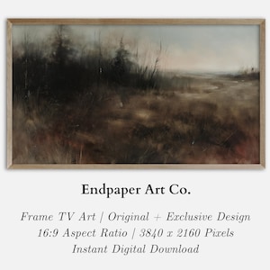 Dark Moody Landscape Frame TV Art: English Countryside (Digital Download)