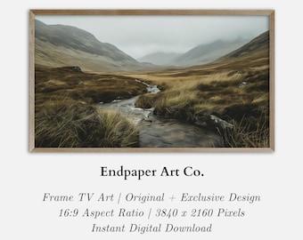 Scottish Landscape Frame TV Art - Instant Digital Download for 16:9 Samsung & LG Frame TV