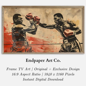 Muhammad Ali vs Joe Frazier: Boxing Art for Samsung Frame TV (Digital Download)