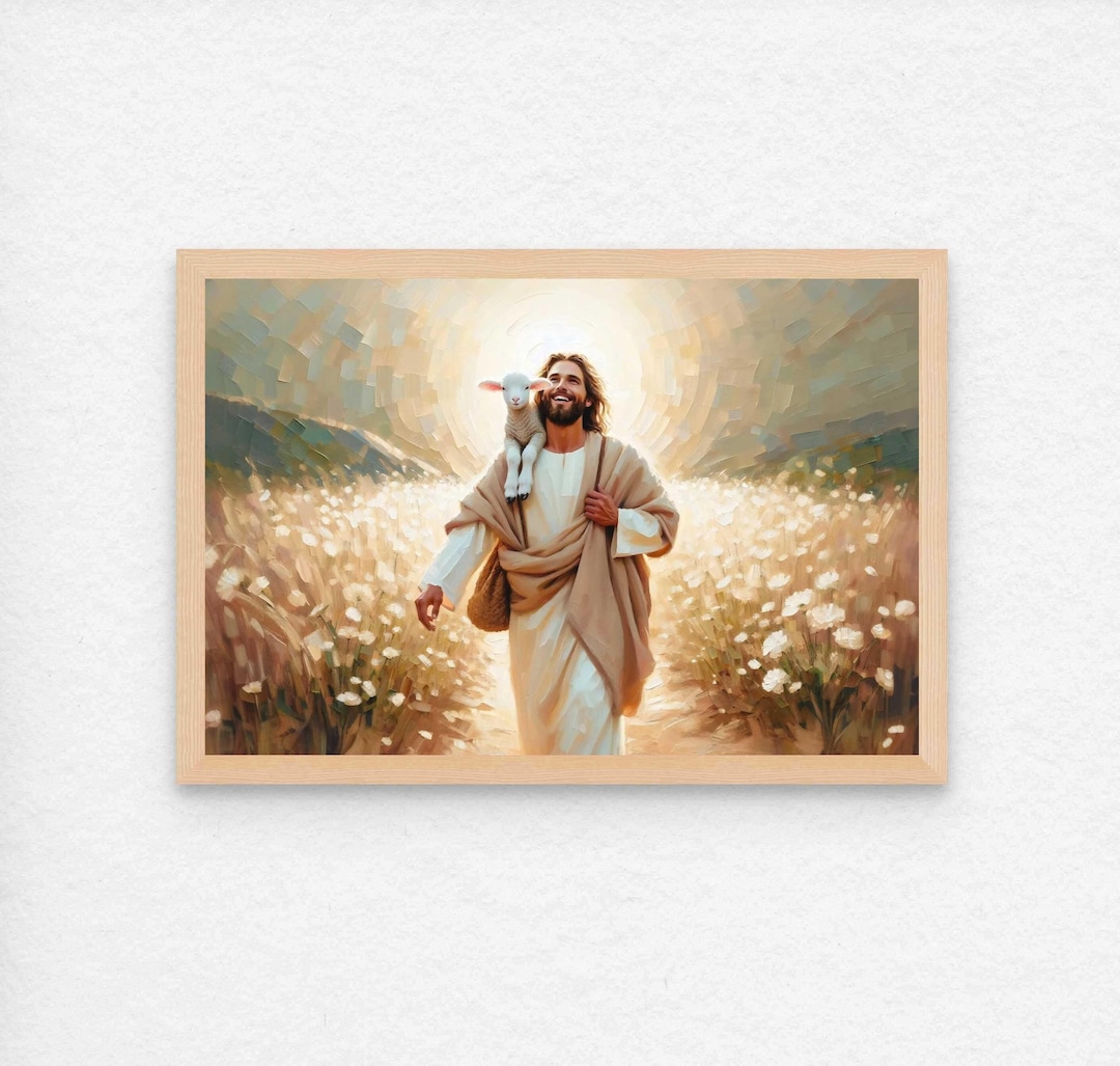 愛する羊飼い、キリスト教美術、羊飼いのイエス、イエスの絵画、99人の