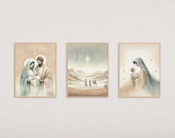 キリスト降誕の絵画、イエスの誕生の芸術、聖家族の絵画、ベツレヘムの