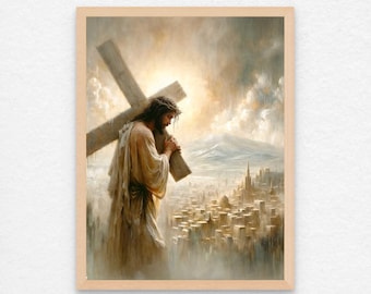 呪物 キリスト Jesus ジーザス イエス 十字架 ART アート 額縁 絵画 Amazon.co.jp: CGXLB キリスト教の壁アート 額入り イエス