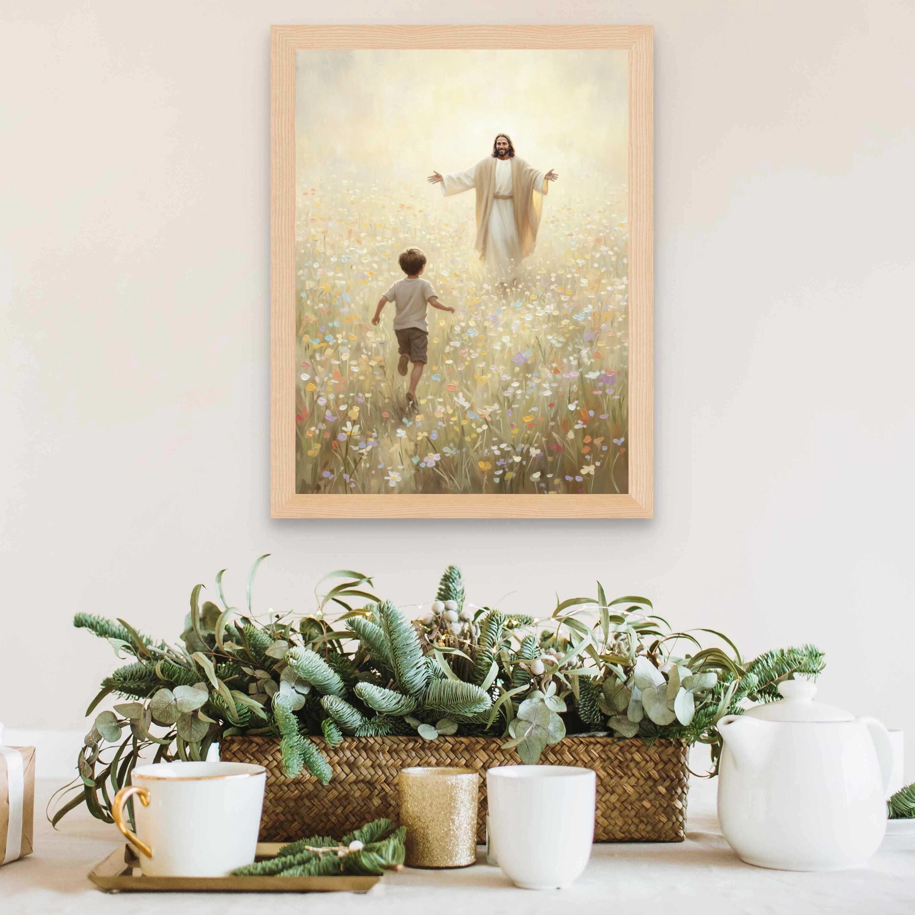 ようこそ息子よ、現代キリスト教美術、少年とイエス、キリストの絵画