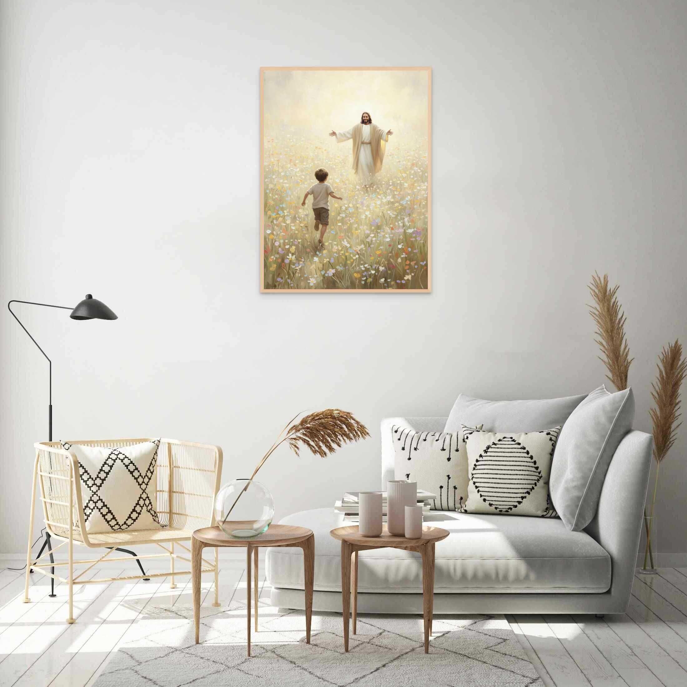 ようこそ息子よ、現代キリスト教美術、少年とイエス、キリストの絵画