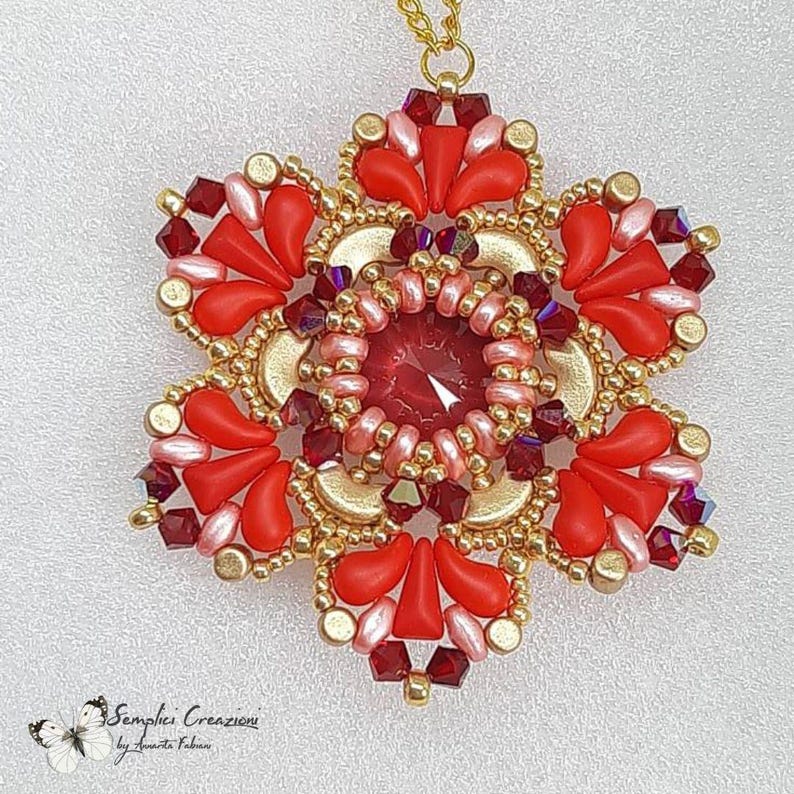 PDF beading pattern, beading tutorial, arcos par puca pattern, superduo tutorial, zoliduo pattern, vexolo tutorial imagen 1