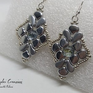 PDF tutorial, PDF beading pattern, ginkgo beads pattern, paisledy duo tutorial, beadweaving tutorial, ginkgo bead tutorial
