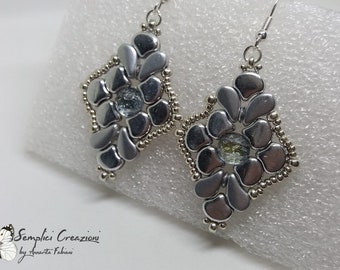 PDF tutorial, PDF beading pattern, ginkgo beads pattern, paisledy duo tutorial, beadweaving tutorial, ginkgo bead tutorial