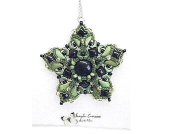 PDF beading pattern, PDF tutorial, paisley duo pattern, wibeduo tutorial, mini chevron duo pattern, beading tutorial