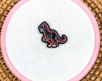 Glow in the Dark Neon Dinosaur Embroidery/Cross Stitch Needle minder