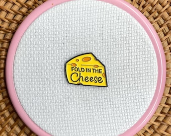 Fold in The Cheese Embroidery/Cross Stitch Needle minder