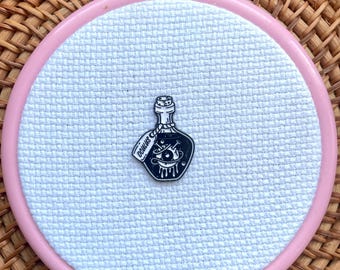 Eyeball in Poison Needle Minder cross stitch/Embroidery