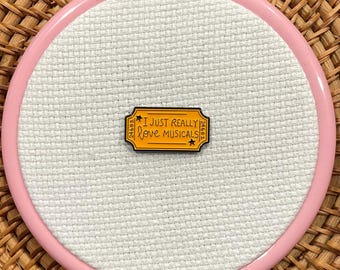 I Love Musical Theatre Needle minder Embroidery/Cross Stitch