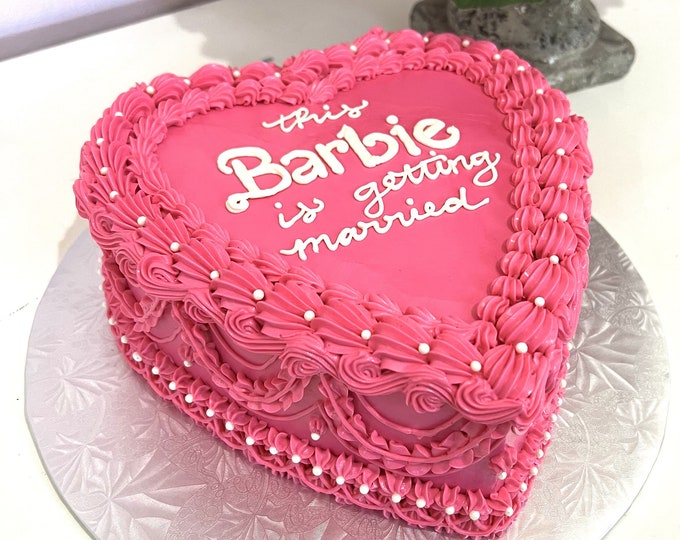 6" Heart Shaped Fake Cake