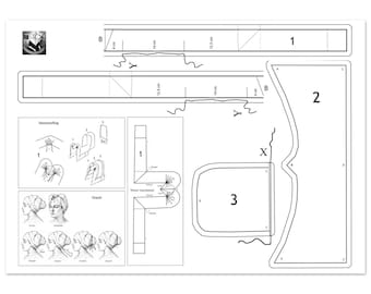 PATROON Hoofdgerij 1 - PATTERN Head dress 1
