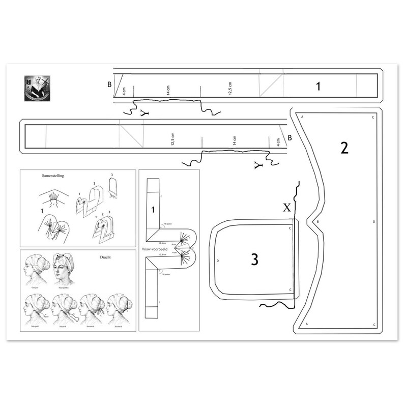 PATROON Hoofdgerij 1 - PATTERN Head dress 1 image 1
