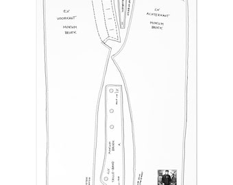 Patroon - Mokum Pak 3 van 4 - Broek  / Pattern Mokum Suit 3 of 4 - Trousers