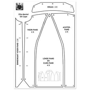 PATROON Olie Mantel - PATTERN Oil Cape