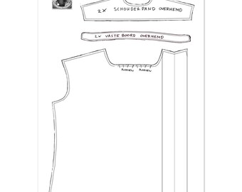 Patroon - Overhemd Stijl 1 - Patrón - Estilo de camisa 1 - 1 de 2