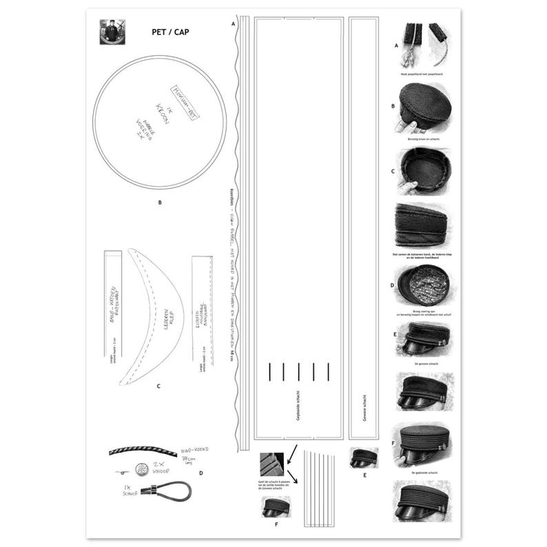 A1 PATROON Mokum pet - PATTERN Mokum cap image 1