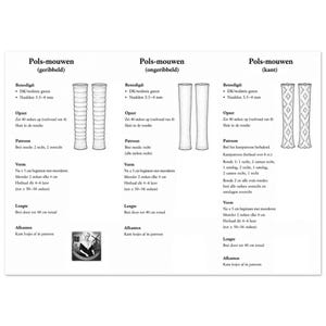 Richtlijn Polsmouwen - Mangas de orientação - 1 de 1