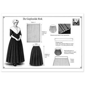 Richtlijn Geplooide rok - Guideline plooirok - 1 van 1